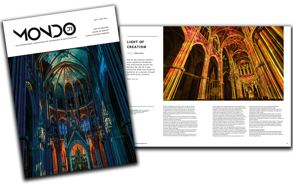 VIOSO featured in MondoDR cover story - Votivkirche Vienna 